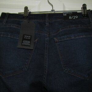 Kensie Effortless Ankle Jeans Size 8 29 Mid Rise Dark Wash NWT